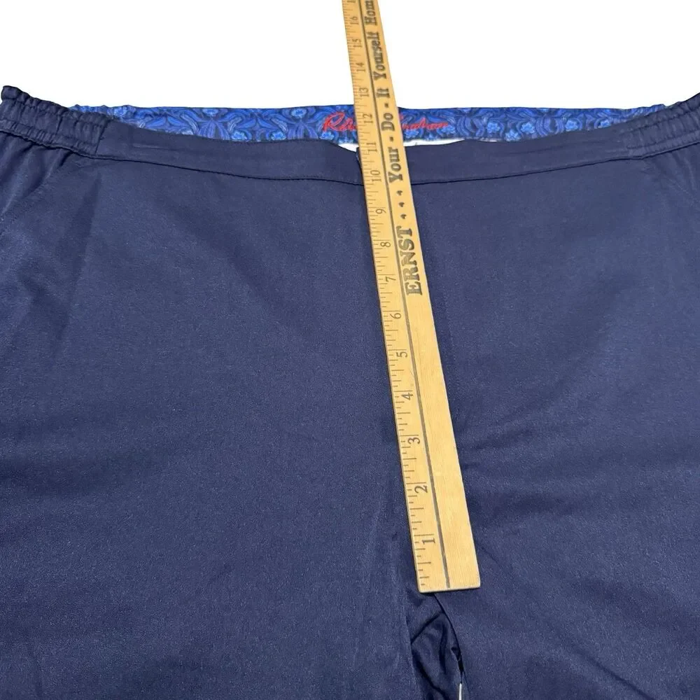 ROBERT GRAHAM Swim Trunks Men's Sz L Navy Blue Blazer Board Shorts NWT